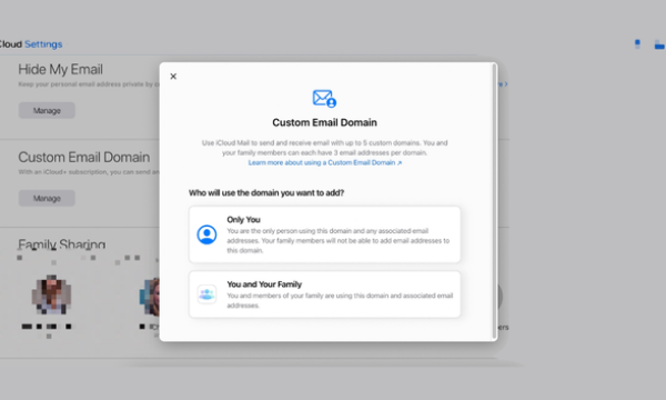 苹果 iCloud+ 自定义邮件域名现已推出测试版